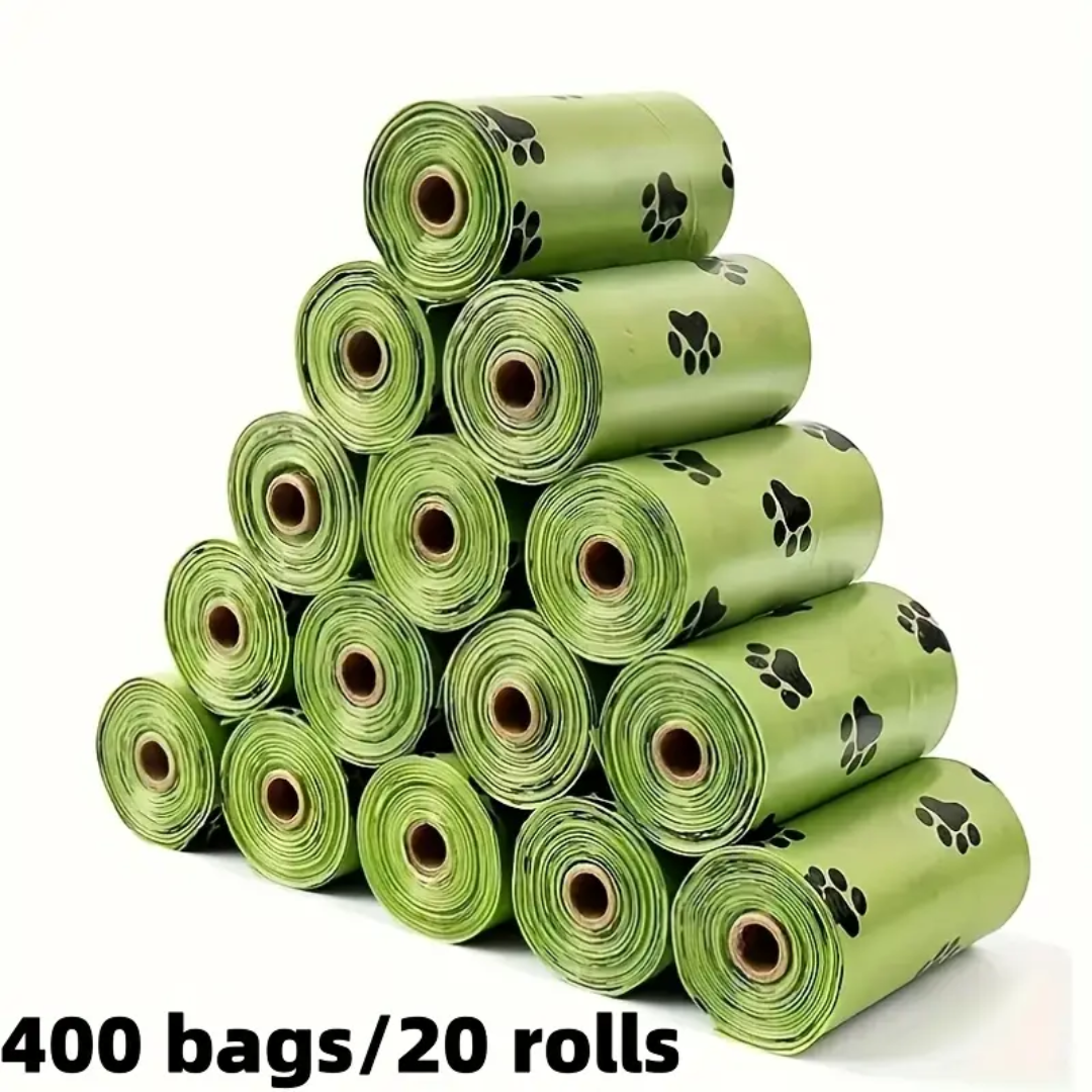 Paw Print Pattern Dog Poop Bag (20pcs)