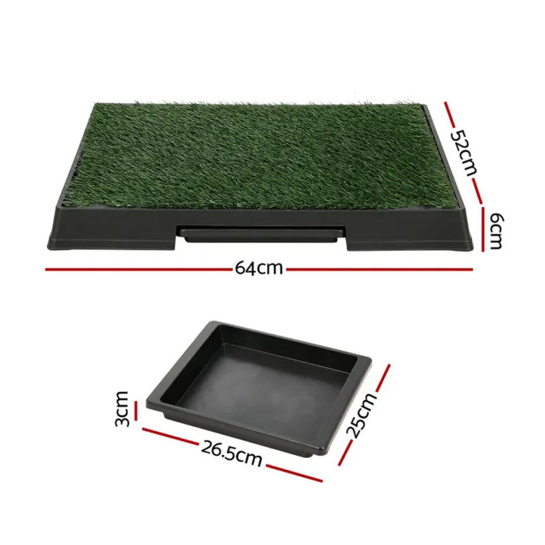 Pet Potty With Tray Grass Mat