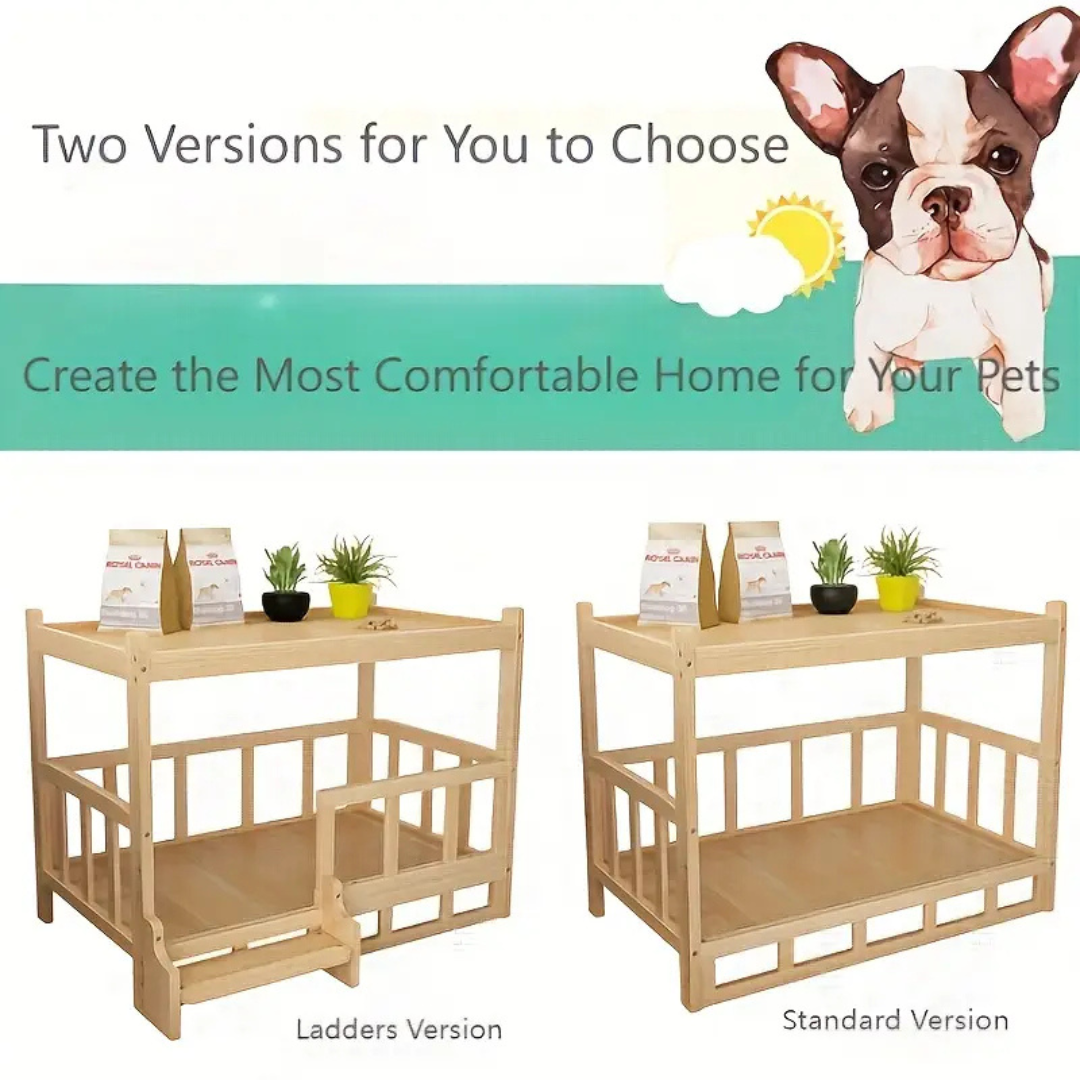 Wooden Bedside Table Pet Bed